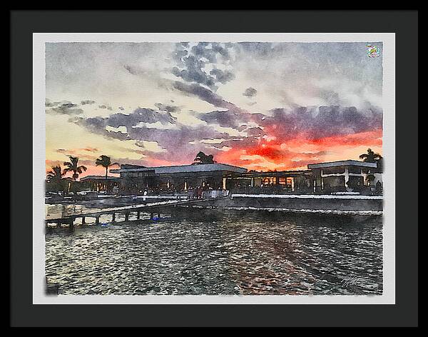 Shoreline Sunset - Framed Print