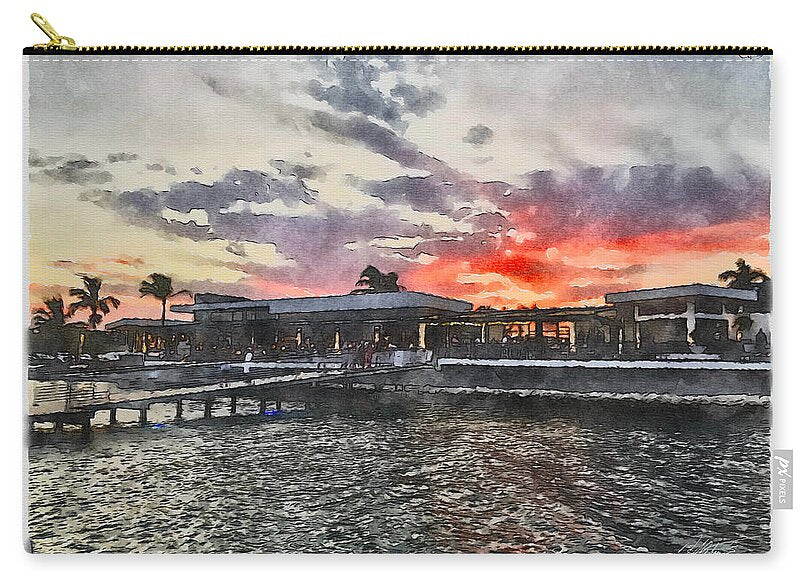 Shoreline Sunset - Zip Pouch