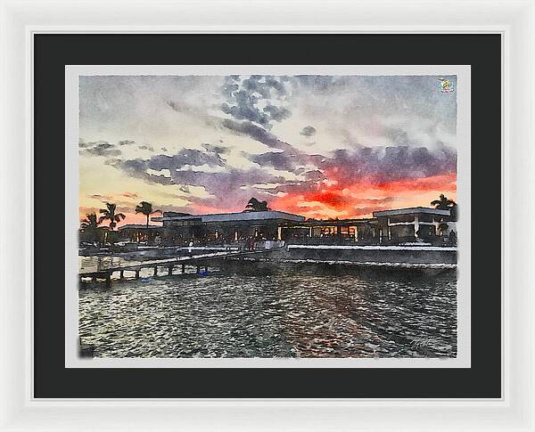 Shoreline Sunset - Framed Print