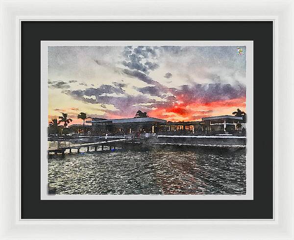 Shoreline Sunset - Framed Print