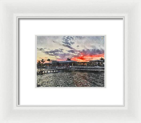 Shoreline Sunset - Framed Print