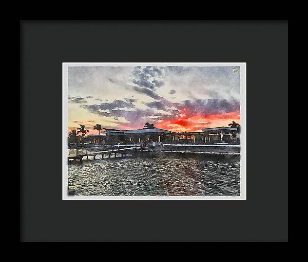 Shoreline Sunset - Framed Print