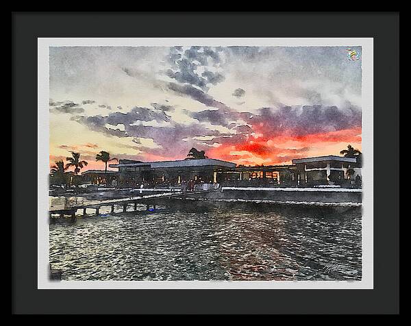 Shoreline Sunset - Framed Print