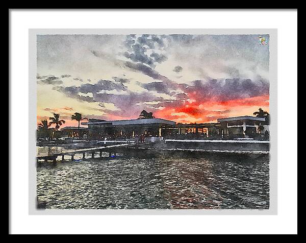 Shoreline Sunset - Framed Print