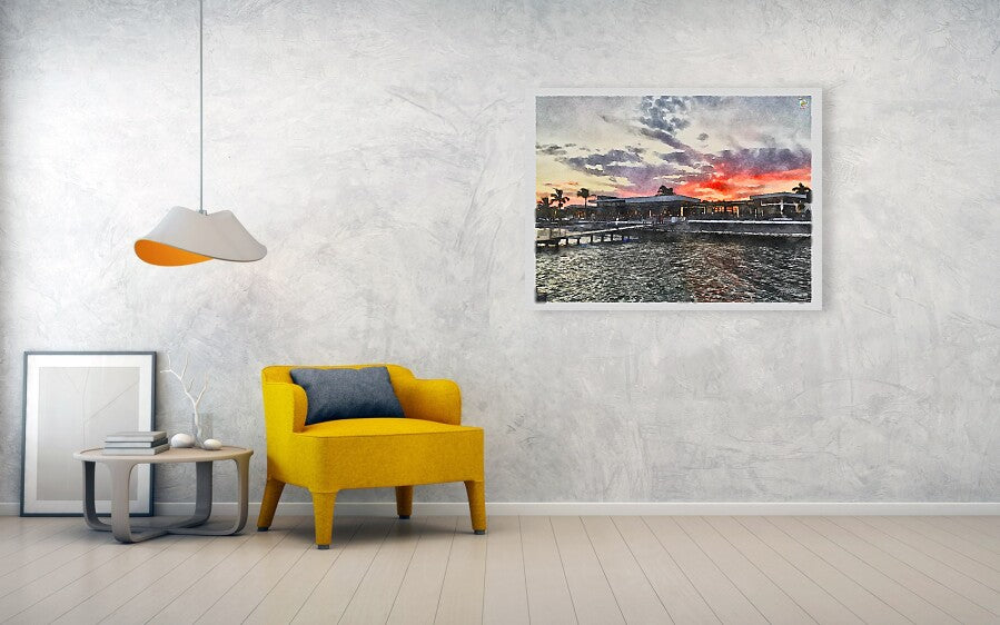 Shoreline Sunset - Canvas Print