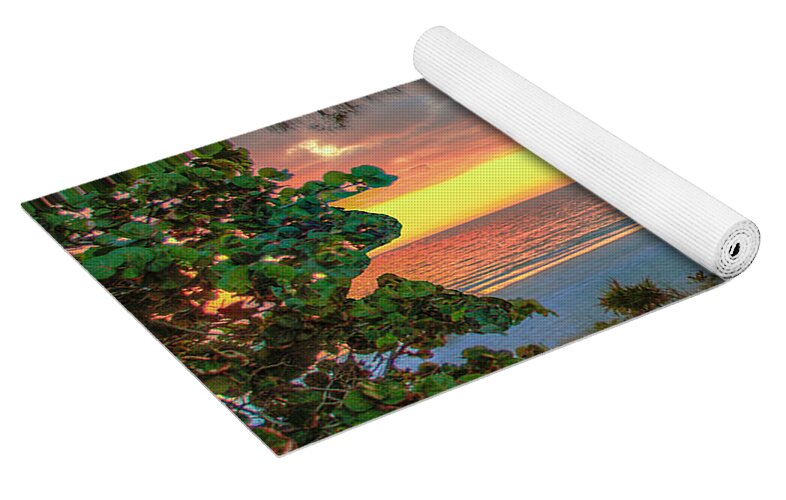 Sunset at Beach Treehouse - Yoga Mat