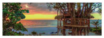 Sunset at Beach Treehouse - Yoga Mat