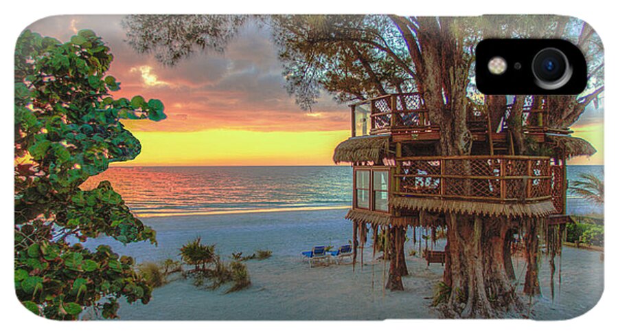 Sunset at Beach Treehouse - Phone Case