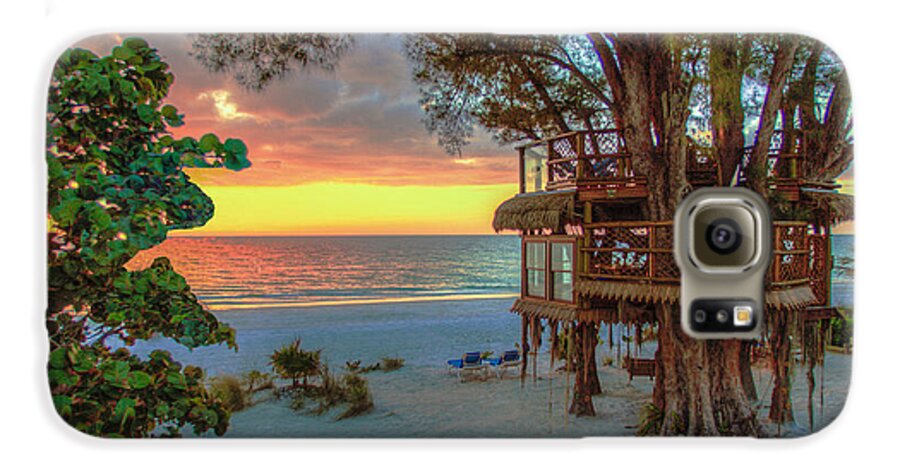 Sunset at Beach Treehouse - Phone Case