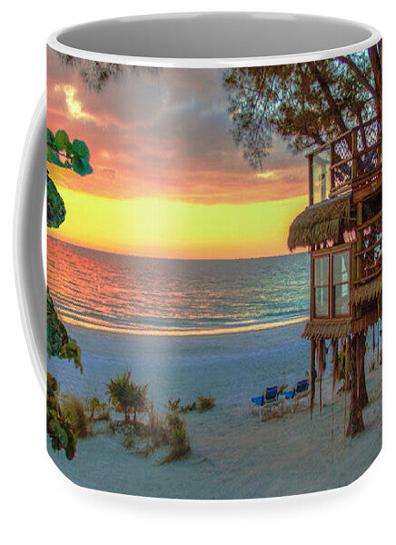 Sunset at Beach Treehouse - Mug