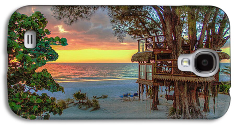 Sunset at Beach Treehouse - Phone Case