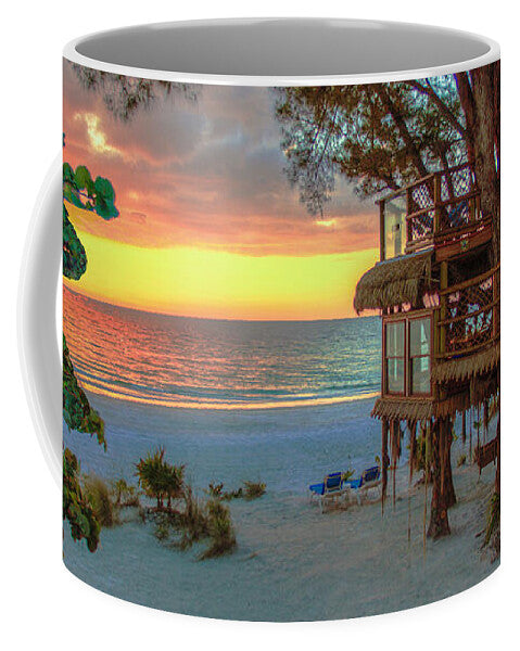 Sunset at Beach Treehouse - Mug