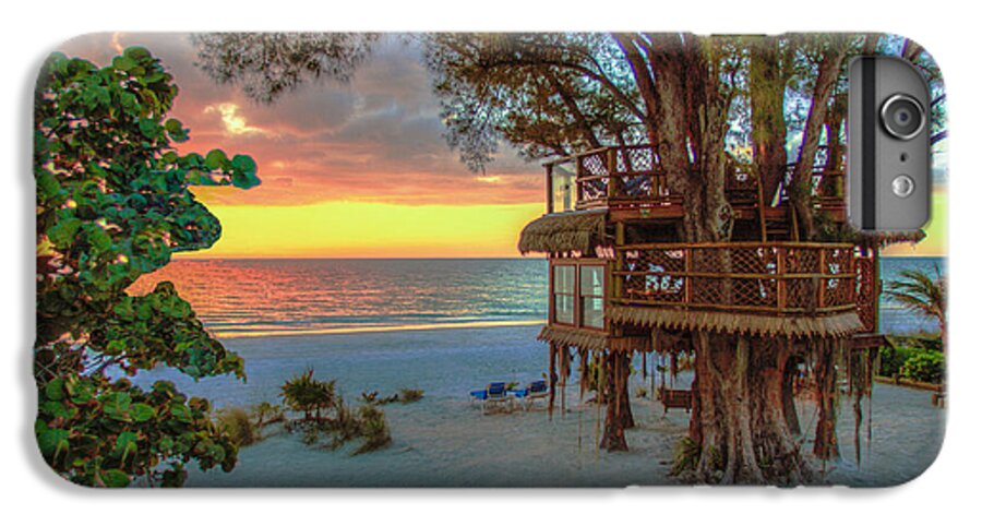 Sunset at Beach Treehouse - Phone Case