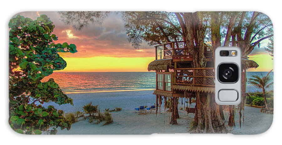 Sunset at Beach Treehouse - Phone Case