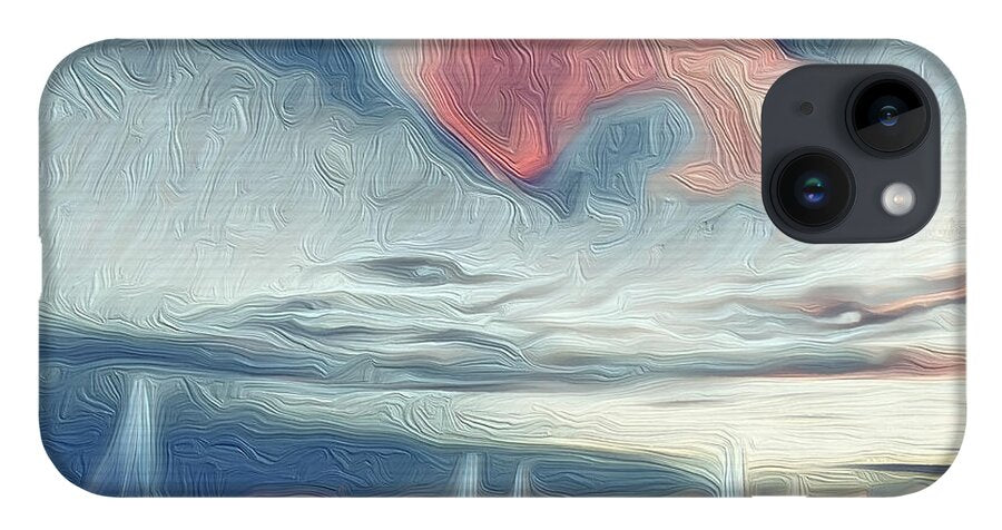 Swirling Dusk A Coastal Dream - Phone Case