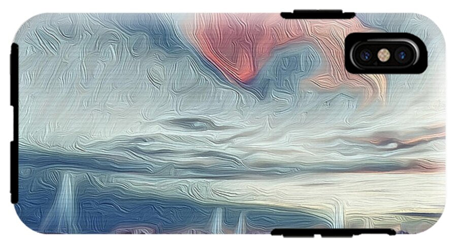 Swirling Dusk A Coastal Dream - Phone Case