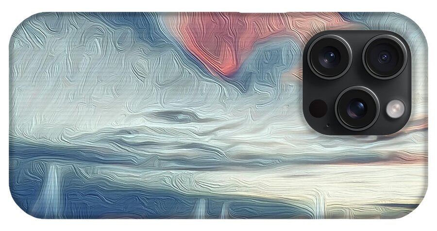 Swirling Dusk A Coastal Dream - Phone Case