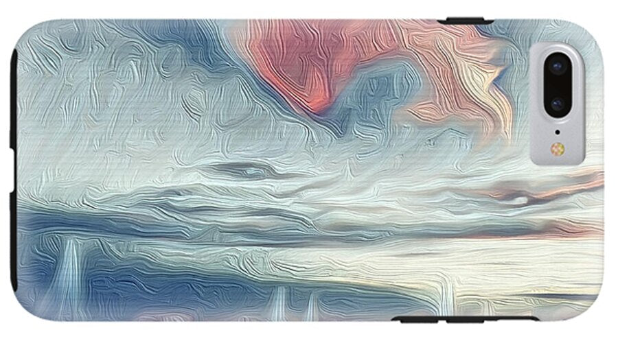 Swirling Dusk A Coastal Dream - Phone Case