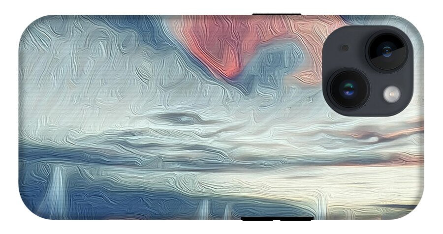 Swirling Dusk A Coastal Dream - Phone Case