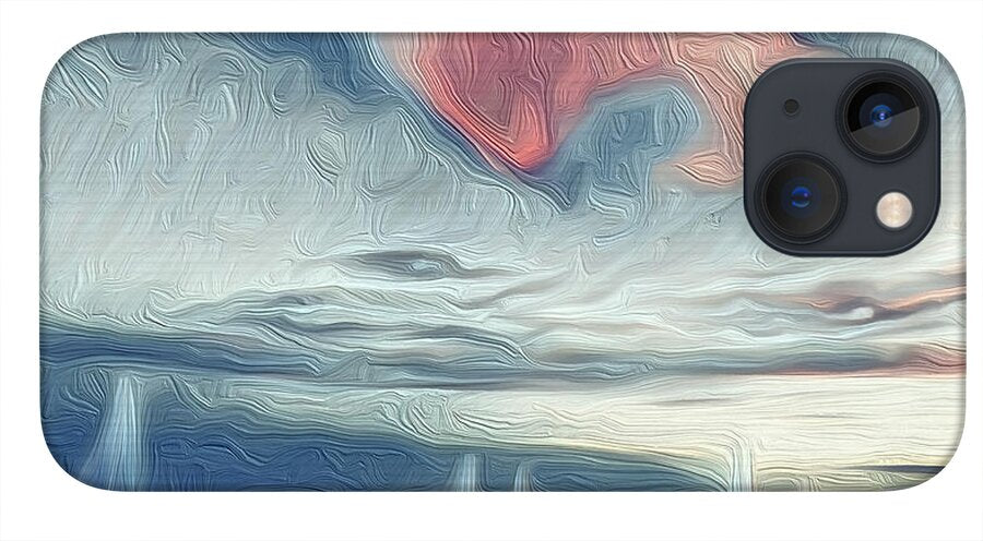 Swirling Dusk A Coastal Dream - Phone Case