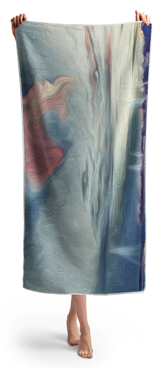 Swirling Dusk A Coastal Dream - Beach Towel