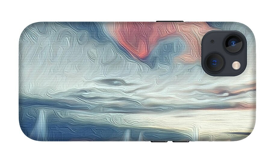 Swirling Dusk A Coastal Dream - Phone Case