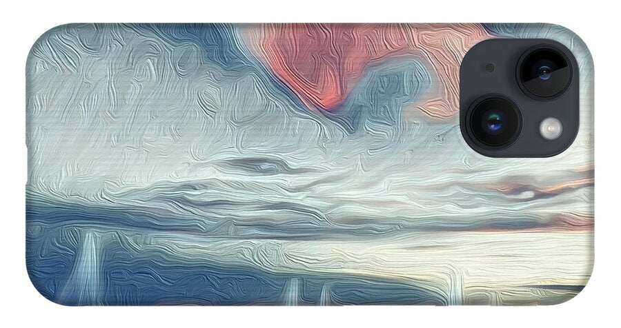 Swirling Dusk A Coastal Dream - Phone Case