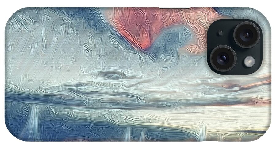 Swirling Dusk A Coastal Dream - Phone Case