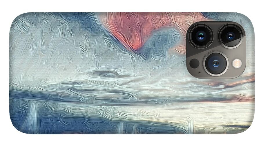 Swirling Dusk A Coastal Dream - Phone Case