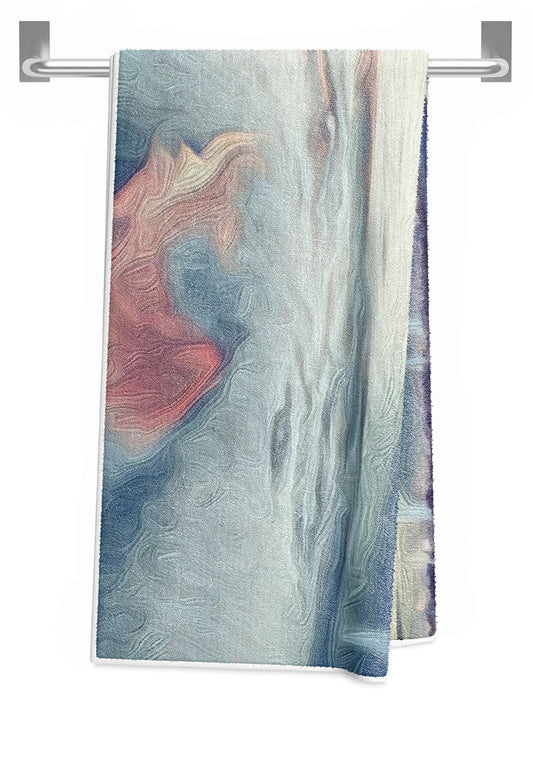 Swirling Dusk A Coastal Dream - Bath Towel
