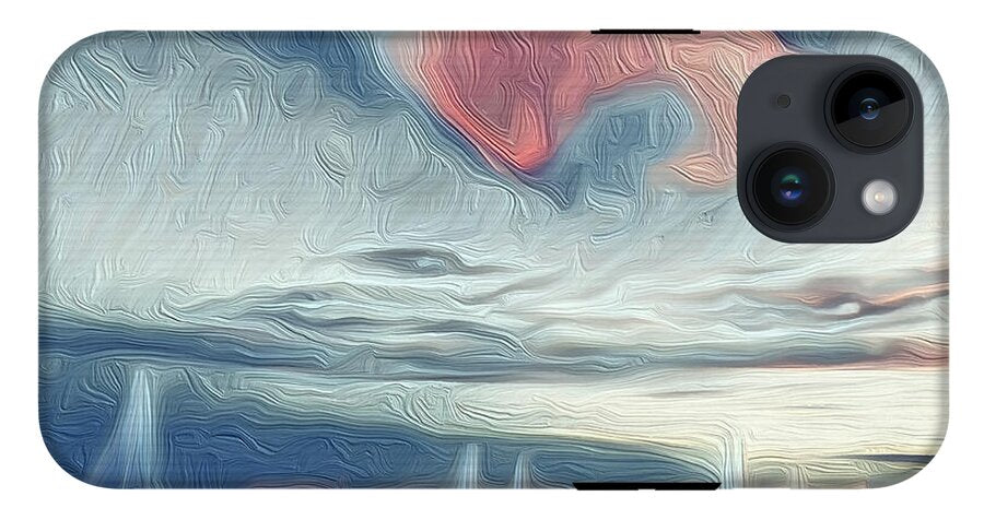 Swirling Dusk A Coastal Dream - Phone Case