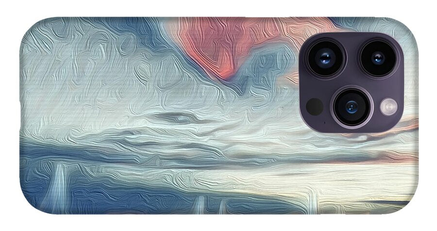 Swirling Dusk A Coastal Dream - Phone Case