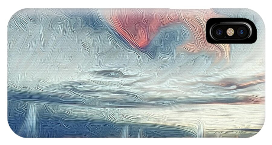 Swirling Dusk A Coastal Dream - Phone Case