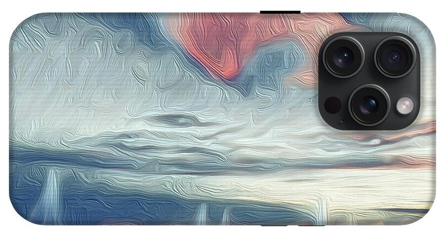 Swirling Dusk A Coastal Dream - Phone Case