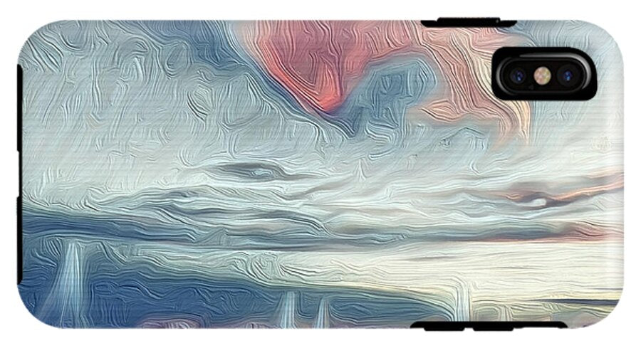 Swirling Dusk A Coastal Dream - Phone Case