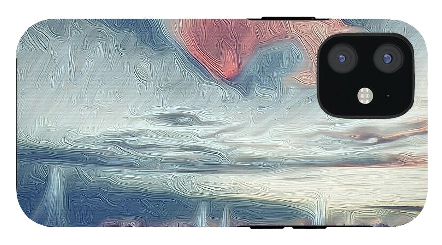 Swirling Dusk A Coastal Dream - Phone Case