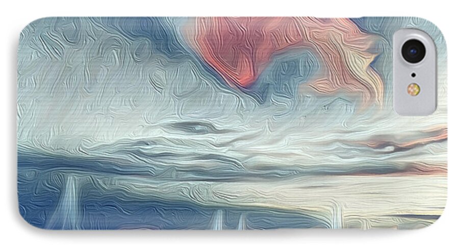 Swirling Dusk A Coastal Dream - Phone Case