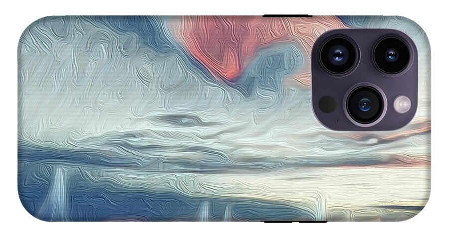 Swirling Dusk A Coastal Dream - Phone Case