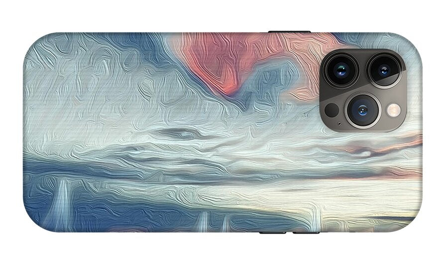 Swirling Dusk A Coastal Dream - Phone Case