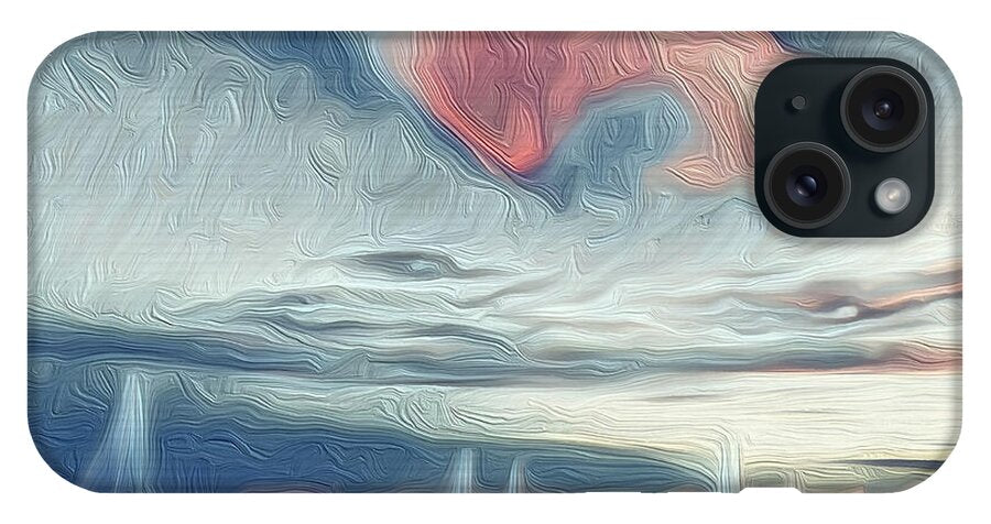 Swirling Dusk A Coastal Dream - Phone Case